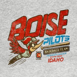 Defunct Boise Pilots baseball team Idaho 1939 Distressed T-Shirt